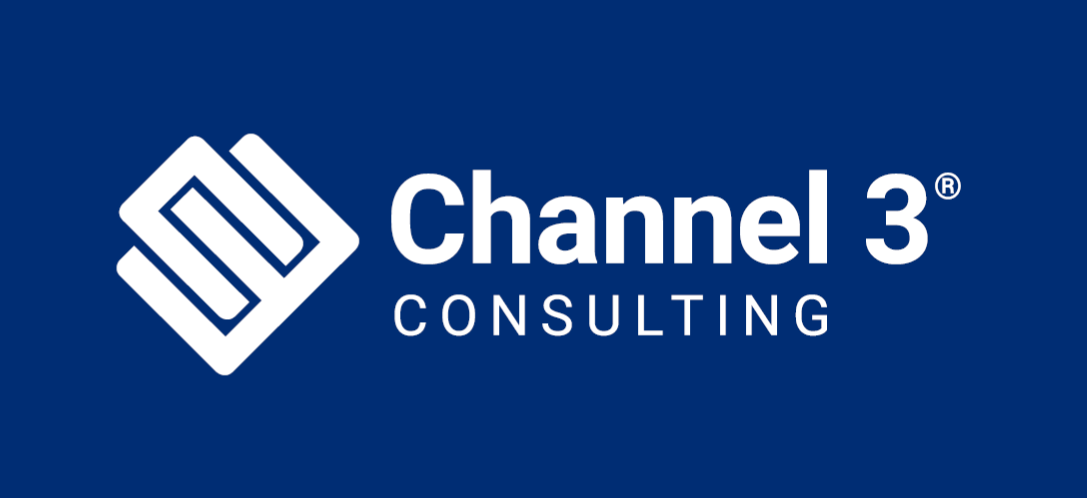 Channel 3 Consulting logo blue rectangle